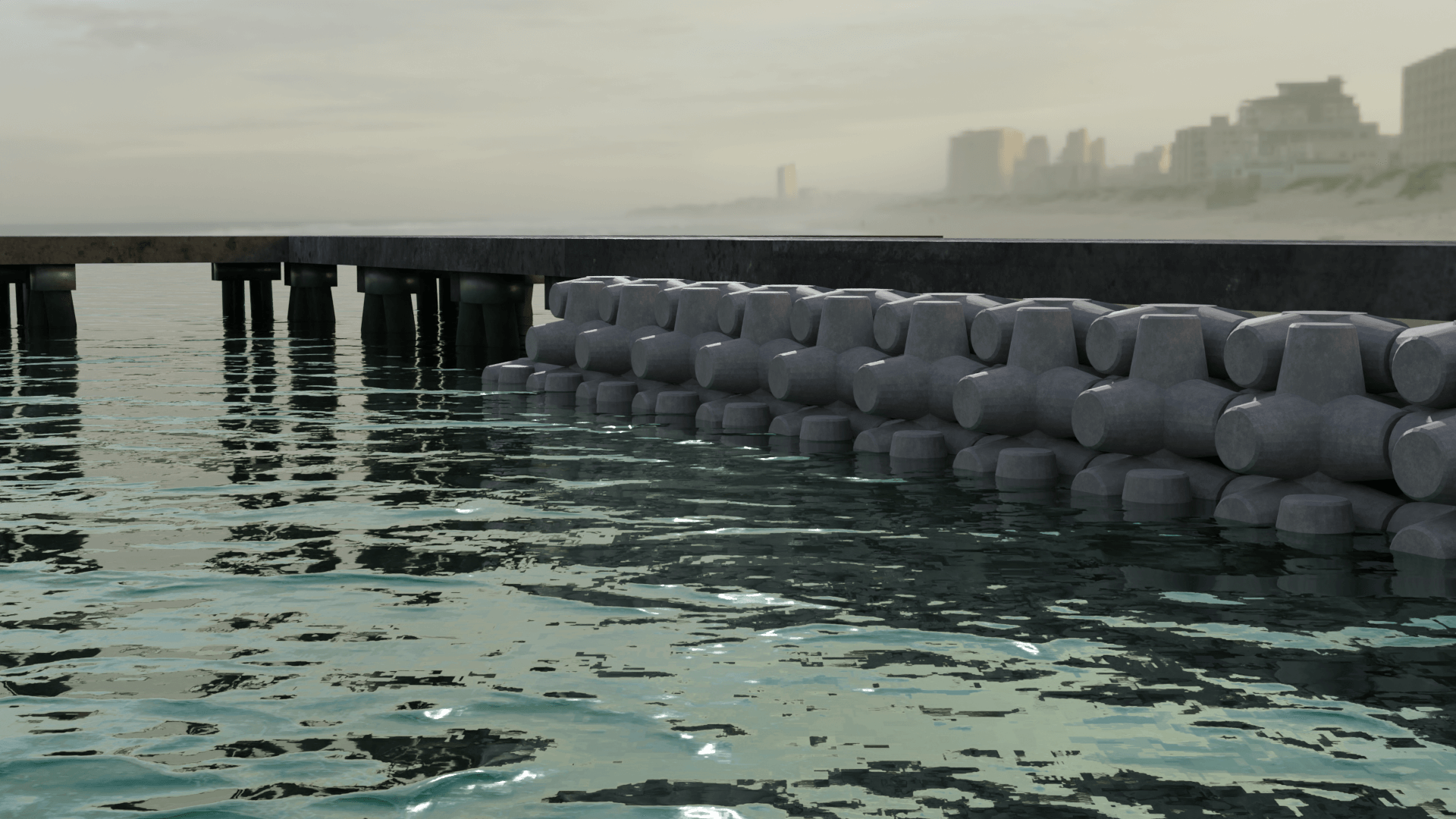 PentaPod Groynes Tipe Teratur
